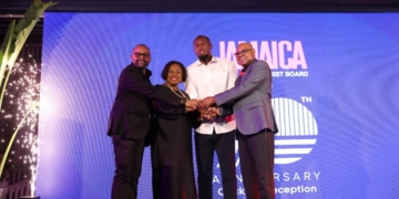 Pictured: Sprint legend, Hon Usain Bolt enjoys a light moment as he responds to the announcement of his role as Jamaica’s Global Tourism Ambassador at the Jamaica Tourist Board’s 70th anniversary cocktail reception yesterday at Devon House.