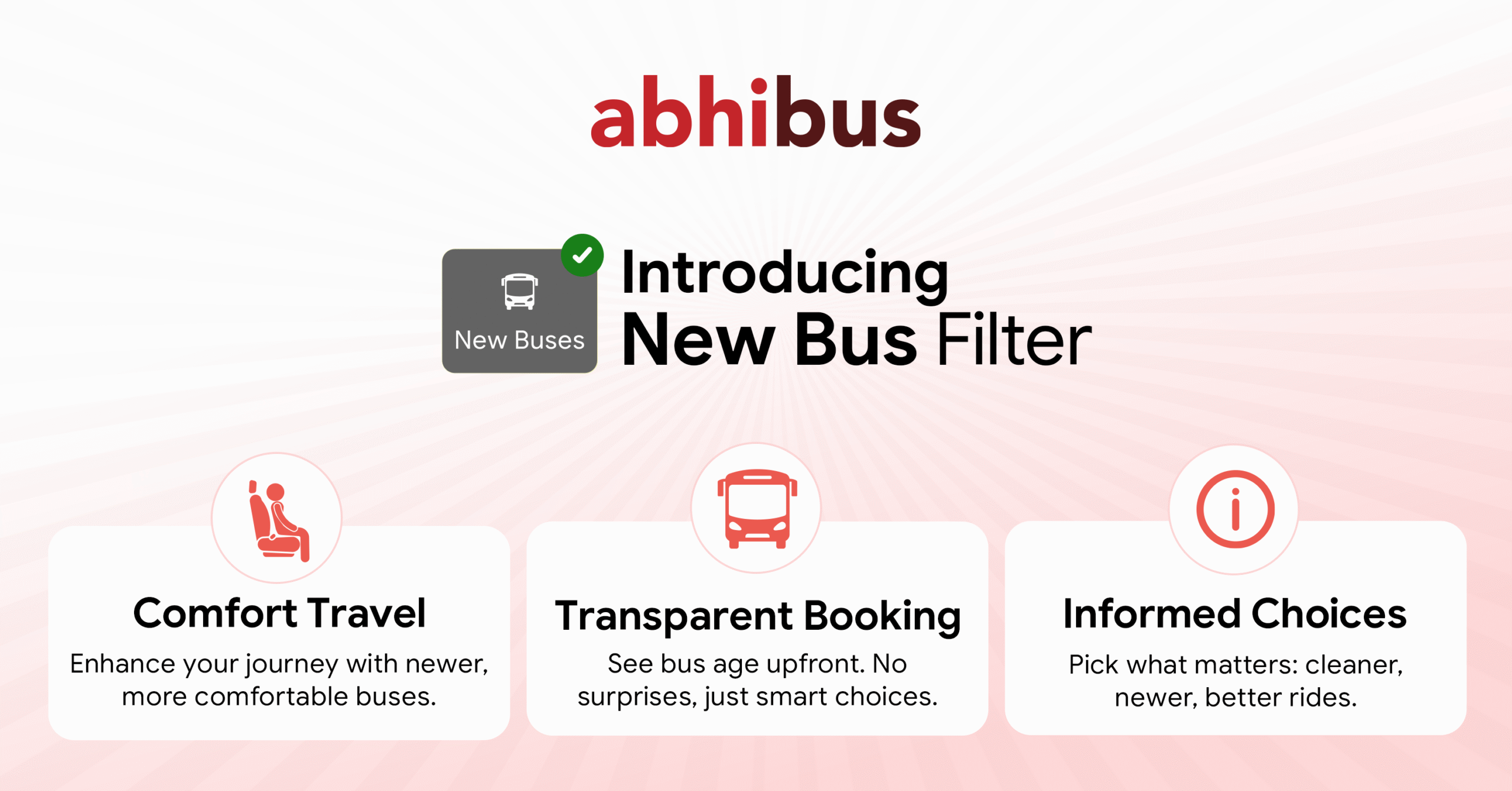AbhiBus introduces an industry-first filter, ‘New Buses’