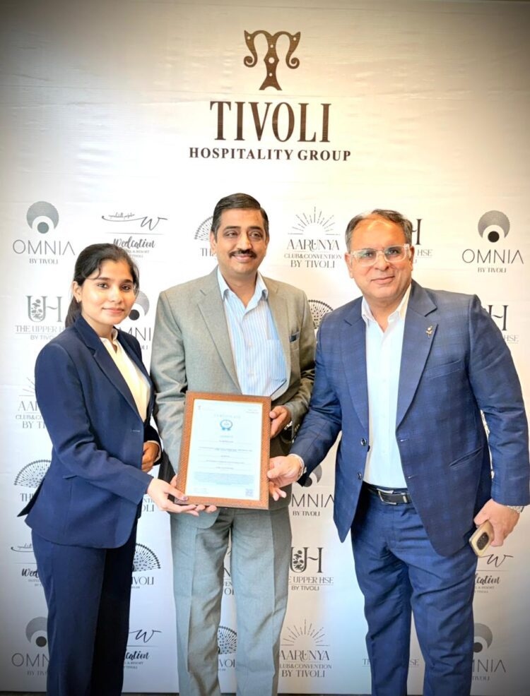 The Tivoli Hotel, Chattarpur secures Five-Star Certification from Ministry of Tourism