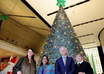 Le Méridien New Delhi unveils “Consciously Festive” 23-ft Christmas Tree crafted from 300 kg of e-waste