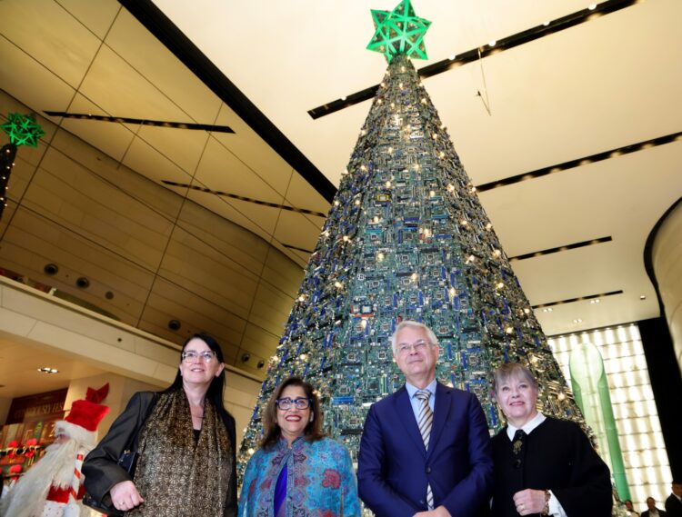 Le Méridien New Delhi unveils “Consciously Festive” 23-ft Christmas Tree crafted from 300 kg of e-waste