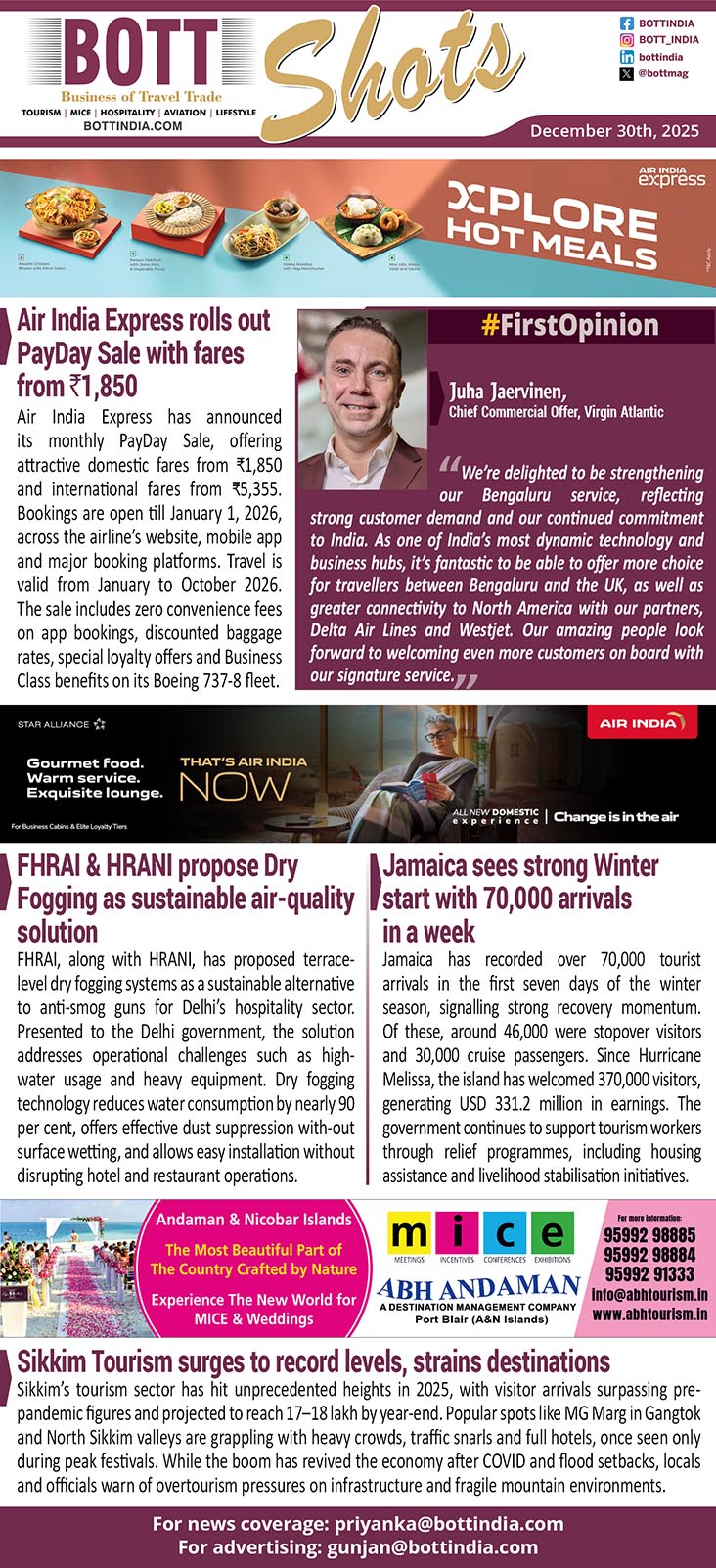 BOTT SHOTS – December 30, 2025