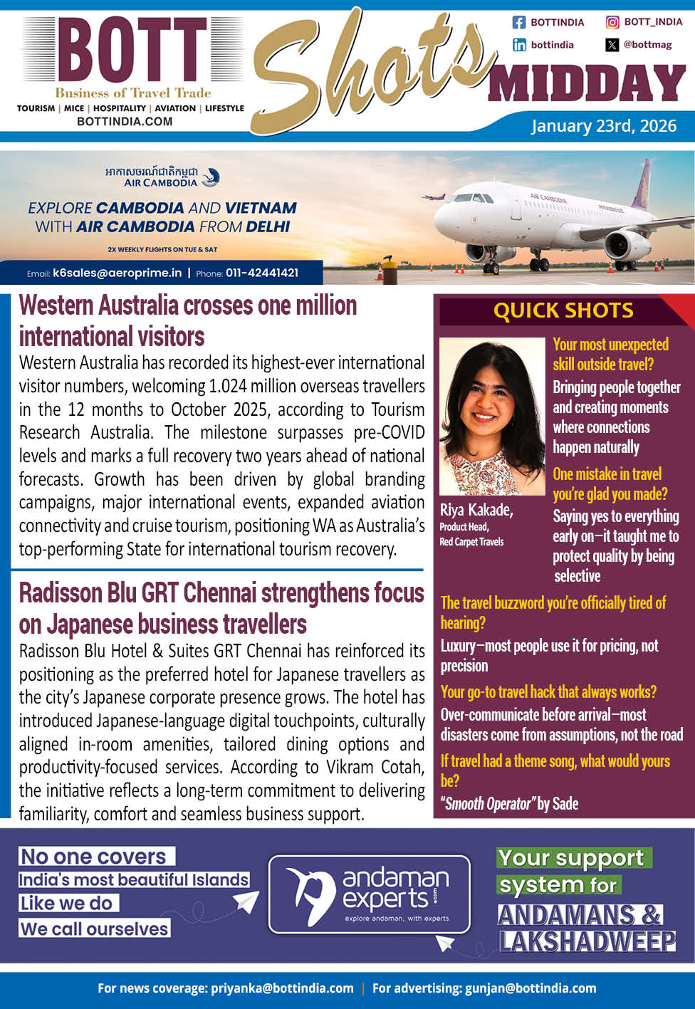 Travel News l Tourism News India | Travel Trade Magazine