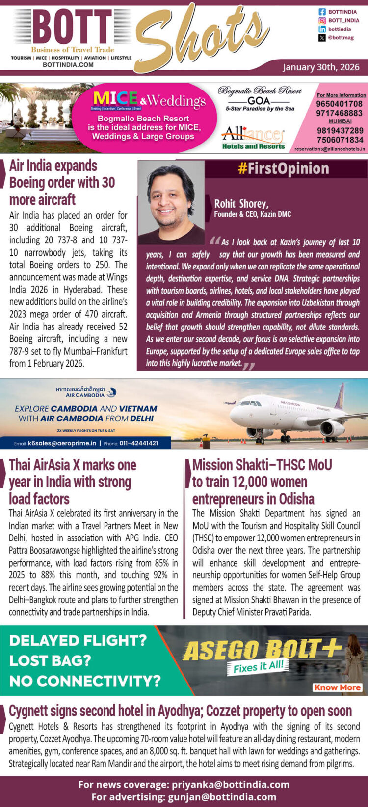 BOTT SHOTS – January 30, 2026