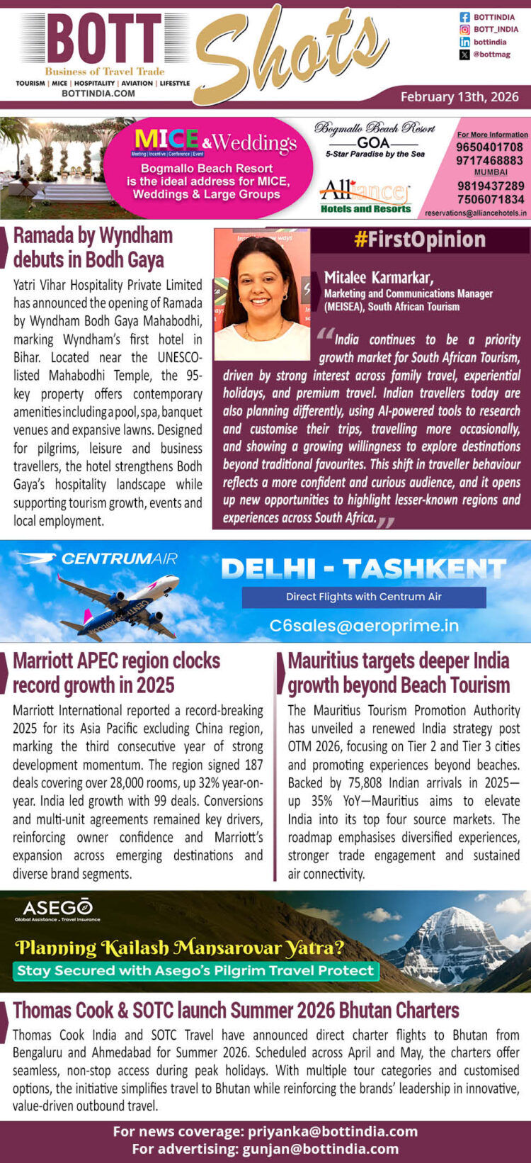 BOTT SHOTS – February 13, 2026