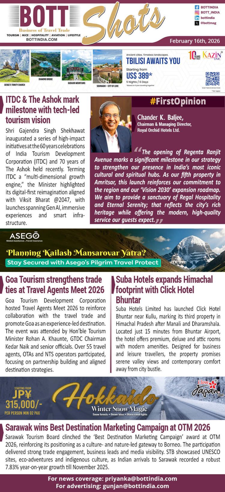 BOTT SHOTS – February 16, 2026