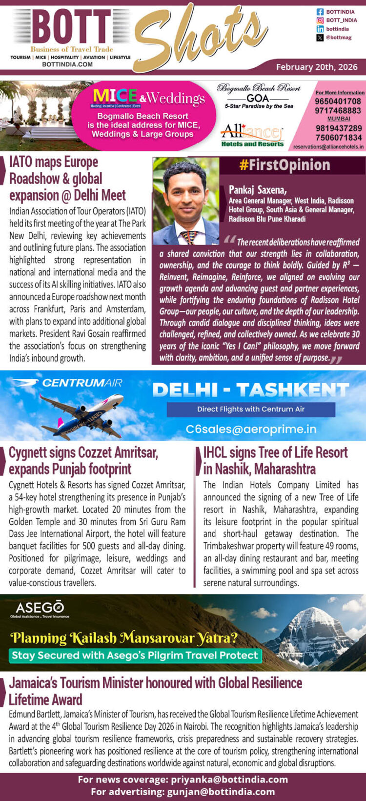 BOTT SHOTS – February 20, 2026