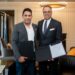 Signing ceremony (Mr. Amit Rai, Chairman of the Board, Espire Group and Mr. Rajeev Menon, President, Asia Pacific excluding China, Marriott International) 