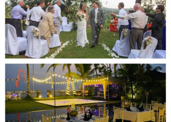 Sunset beach weddings at KK Beach, Sri Lanka