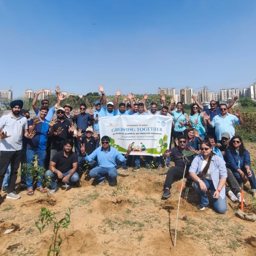 Le Passage to India's Shaping Lives CSR initiative plants 250 trees on World Tourism Day
