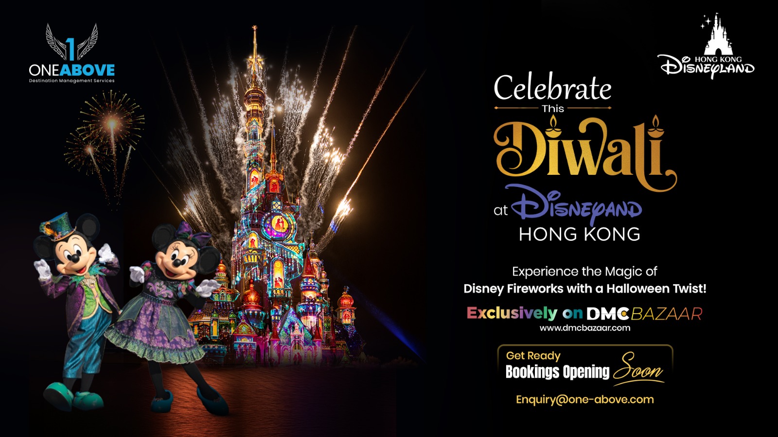 One Above bings Hong Kong Disneyland exclusively to trade partners via DMC  Bazaar, this Diwali 2026
