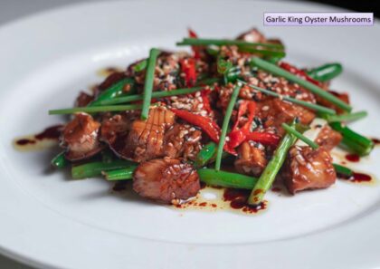 garlic king oyster