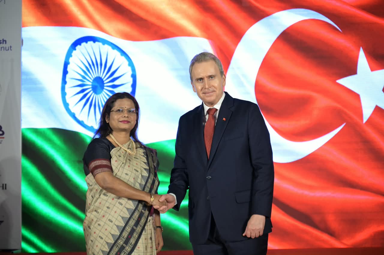 L to R - Alpana Dubey, Joint Secretary (Southern Europe) in the Ministry of External Affairs (MEA) and H.E. Mr. Ali Murat Ersoy, Ambassador of the Republic of Türkiye to India