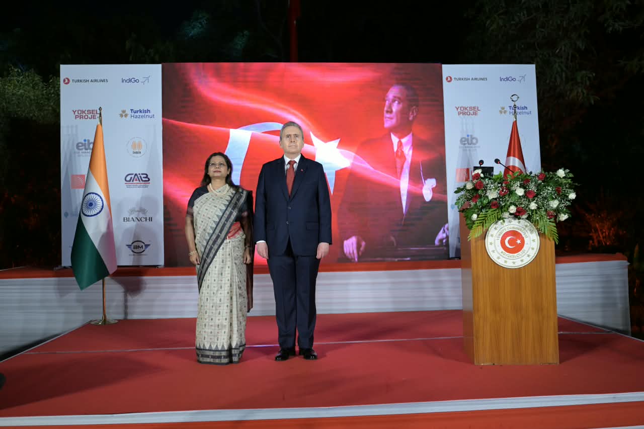 L to R - Alpana Dubey, Joint Secretary (Southern Europe) in the Ministry of External Affairs (MEA) and H.E. Mr. Ali Murat Ersoy, Ambassador of the Republic of Türkiye to India