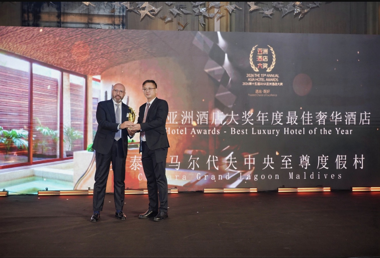 Centara Grand Lagoon Maldives has been recognised as the Best Luxury Resort at the AHA Asian Awards 2026, adding another accolade to the resort’s growing list of industry achievements.